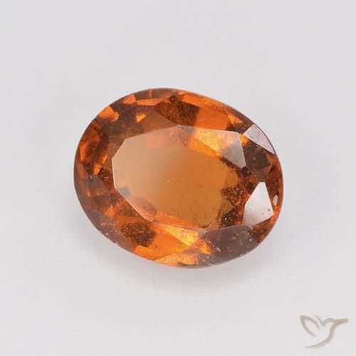 9,17 ctw natürlicher Mitteldunkles Orange Hessonit-Granat, Oval, VS-SI