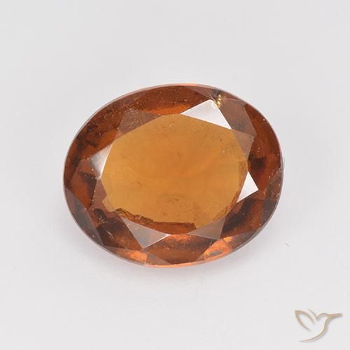 2.45ct Natürlicher tieforange Hessonit-Granat, Oval, VS