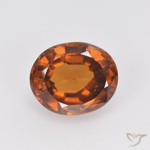 2.76ct Natürlicher Mitteldunkles Orange Hessonit-Granat, Oval, VS