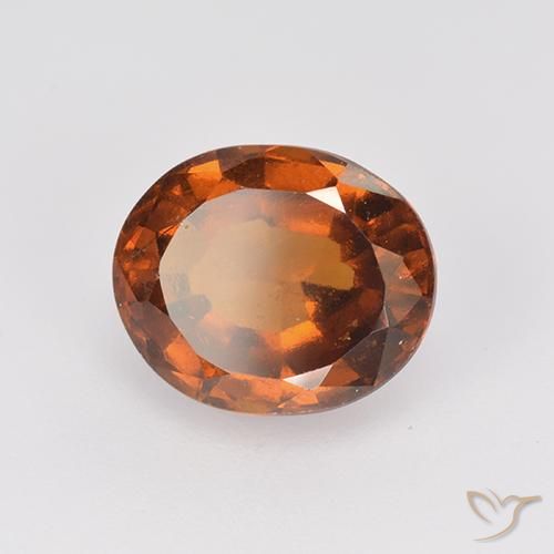 9,17 ctw natürlicher Mitteldunkles Orange Hessonit-Granat, Oval, VS