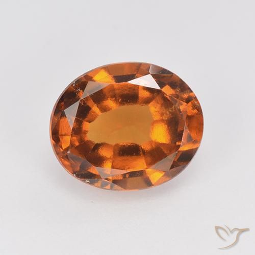 2.39ct Natürlicher tieforange Hessonit-Granat, Oval, VS