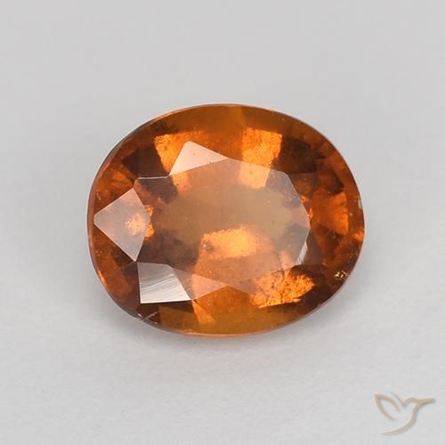 9,17 ctw natürlicher Mitteldunkles Orange Hessonit-Granat, Oval, VS-SI