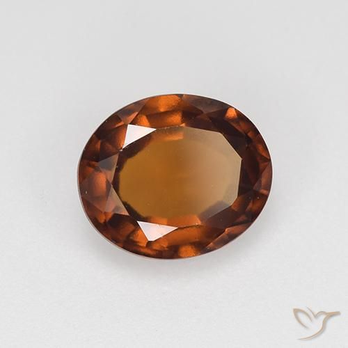 9,17 ctw natürlicher rötlich-orange Hessonit-Granat, Oval, VVS-VS