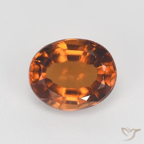 1.69ct Natürlicher Amber Orange Hessonit-Granat, Oval, VVS-VS