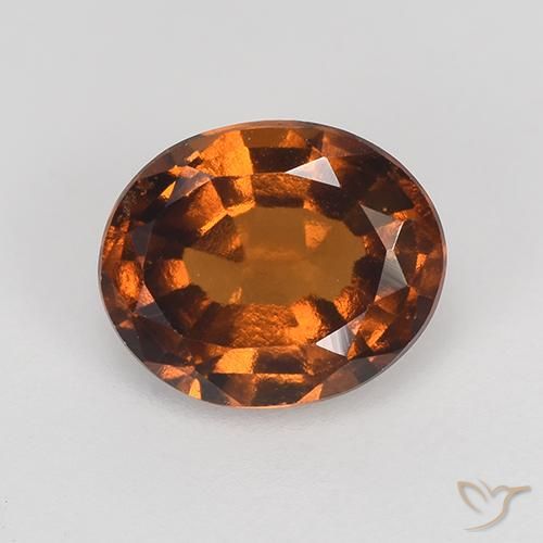 1.43ct Natürlicher Amber Orange Hessonit-Granat, Oval, VVS-VS