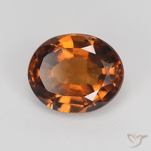 9,17 ctw natürlicher Amber Orange Hessonit-Granat, Oval, VVS-VS