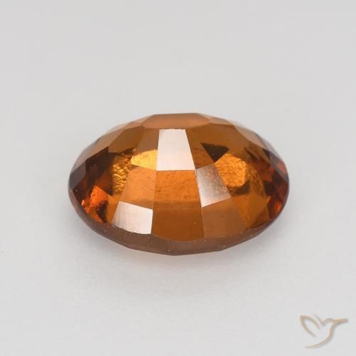 9,17 ctw natürlicher Mitteldunkles Orange Hessonit-Granat, Oval, VVS-VS