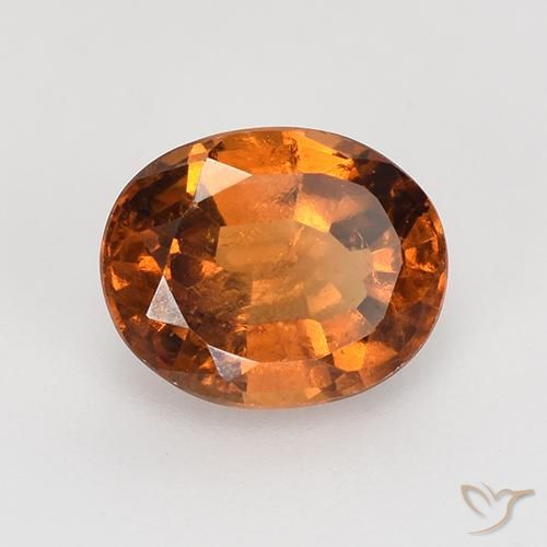 9,17 ctw natürlicher Gelblich-orange Hessonit-Granat, Oval, VS-SI