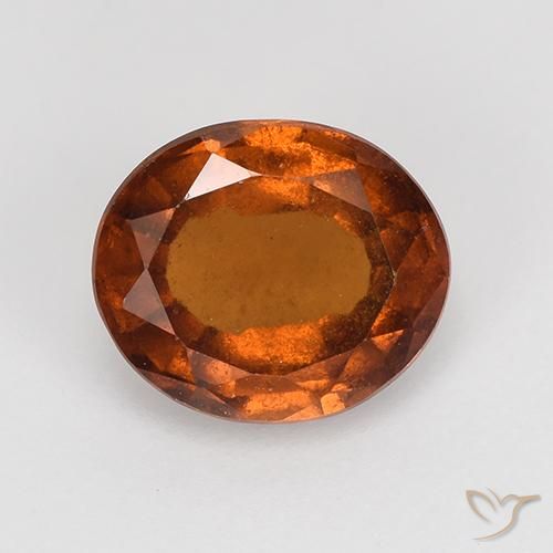 1.75ct Natürlicher rötlich-orange Hessonit-Granat, Oval, VS