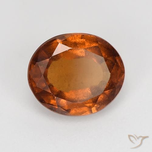 9,17 ctw natürlicher rötlich-orange Hessonit-Granat, Oval, VS