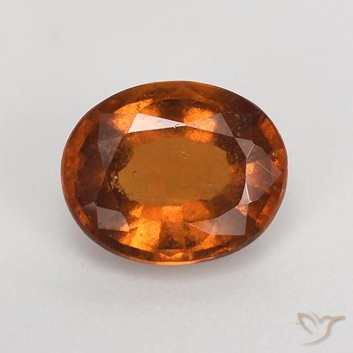 1.76ct Natürlicher Mittelorange Hessonit-Granat, Oval, VS-SI