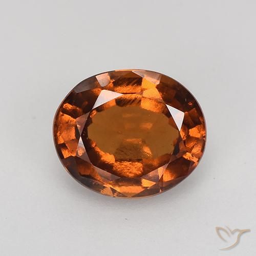 1.57ct Natürlicher Amber Orange Hessonit-Granat, Oval, VS