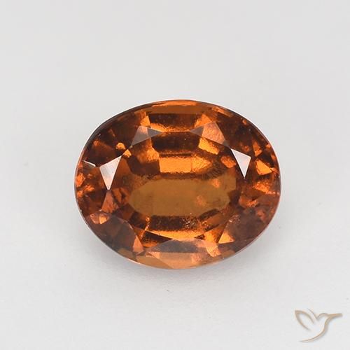 1.48ct Natürlicher tieforange Hessonit-Granat, Oval, VS