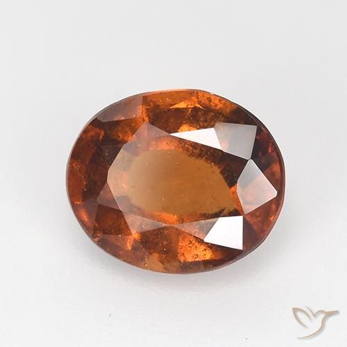 9,17 ctw natürlicher rötlich-orange Hessonit-Granat, Oval, VS-SI