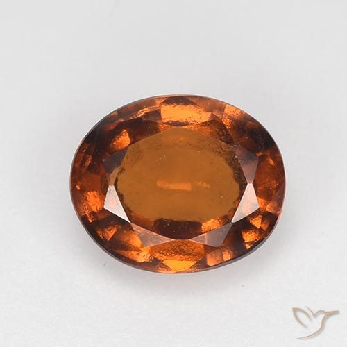1.49ct Natürlicher Amber Orange Hessonit-Granat, Oval, VVS-VS