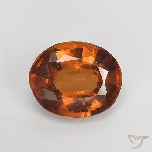 1.45ct Natürlicher tieforange Hessonit-Granat, Oval, VS
