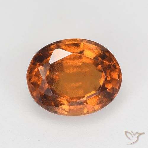 1.74ct Natürlicher tieforange Hessonit-Granat, Oval, VS