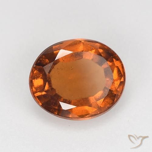 9,17 ctw natürlicher Mitteldunkles Orange Hessonit-Granat, Oval, VS