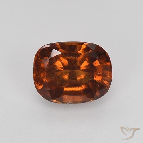 1.89ct Natürlicher Orangenbraun Hessonit-Granat, Kissen, VS