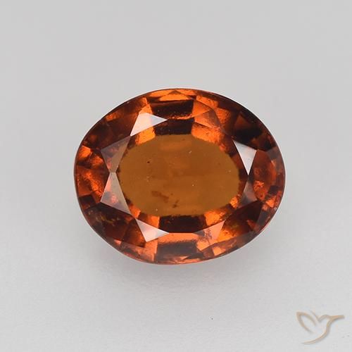 2.36ct Natürlicher Amber Orange Hessonit-Granat, Oval, VS