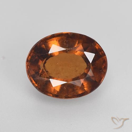 2.28ct Natürlicher Orangenbraun Hessonit-Granat, Oval, VS-SI
