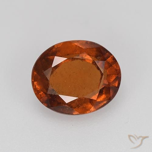 2.44ct Natürlicher rötlich-orange Hessonit-Granat, Oval, VS-SI