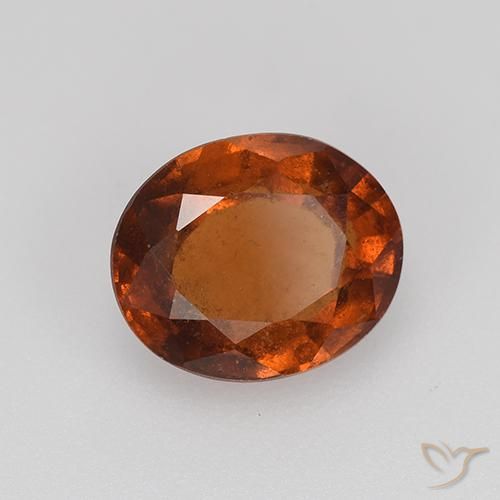 9,17 ctw natürlicher rötlich-orange Hessonit-Granat, Oval, VS-SI