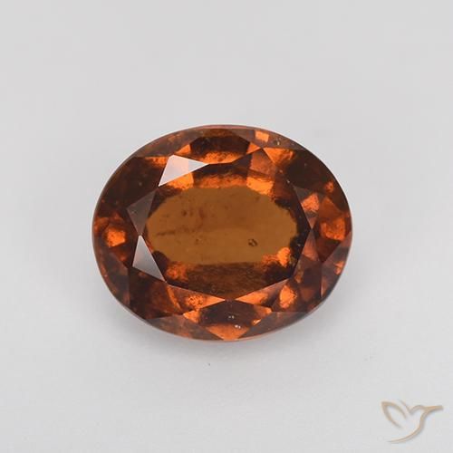 2.43ct Natürlicher Amber Orange Hessonit-Granat, Oval, VS-SI