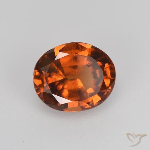 9,17 ctw natürlicher tieforange Hessonit-Granat, Oval, VVS-VS