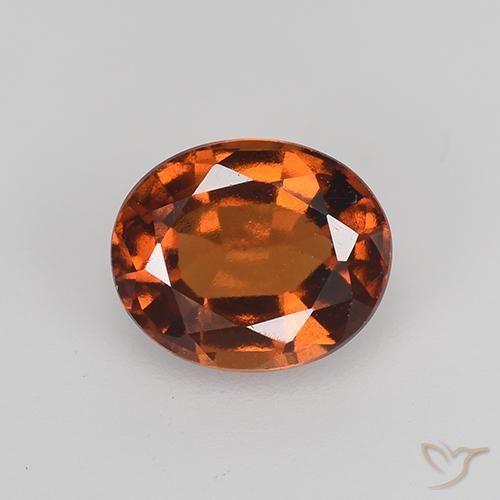 1.83ct Natürlicher Amber Orange Hessonit-Granat, Oval, VVS-VS
