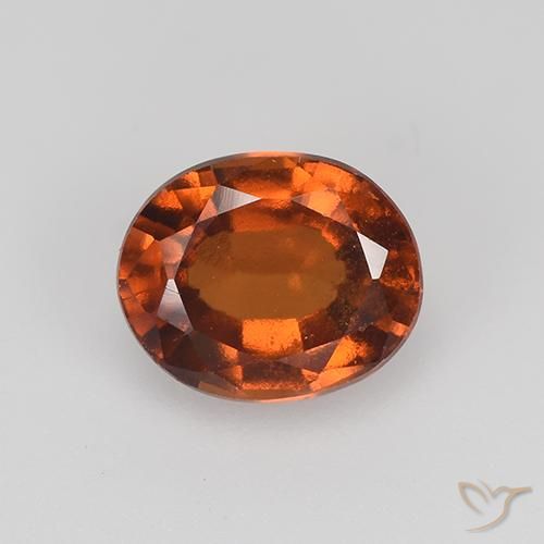 1.86ct Natürlicher Amber Orange Hessonit-Granat, Oval, VVS-VS