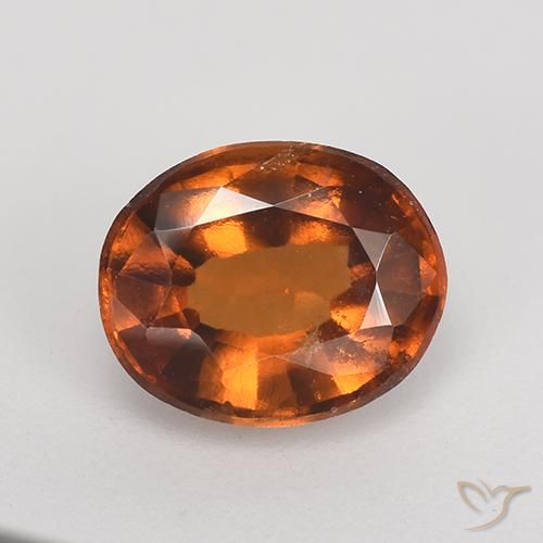 2.09ct Natürlicher rötlich-orange Hessonit-Granat, Oval, VS-SI