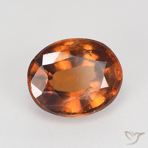 9,17 ctw natürlicher rötlich-orange Hessonit-Granat, Oval, VS-SI
