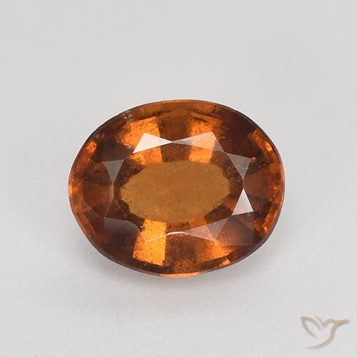 1.69ct Natürlicher rötlich-orange Hessonit-Granat, Oval, VS-SI