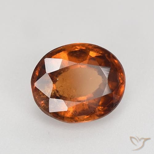 1.76ct Natürlicher Amber Orange Hessonit-Granat, Oval, VS-SI