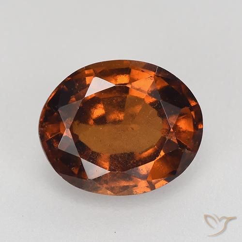 2.33ct Natürlicher rötlich-orange Hessonit-Granat, Oval, VS-SI