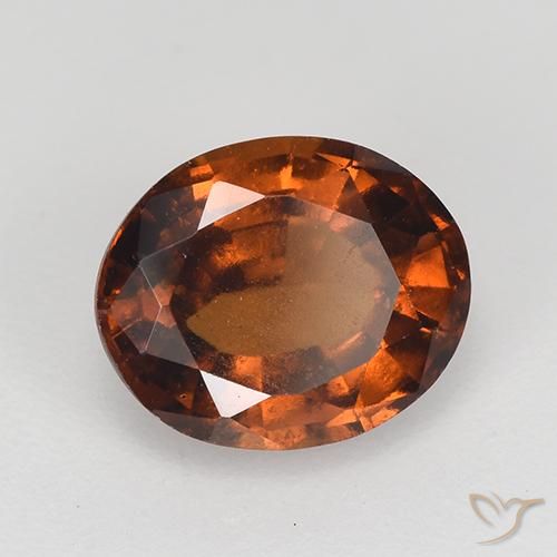9,17 ctw natürlicher rötlich-orange Hessonit-Granat, Oval, VS-SI