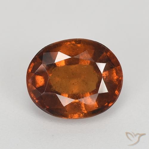 2.21ct Natürlicher Amber Orange Hessonit-Granat, Oval, VS-SI