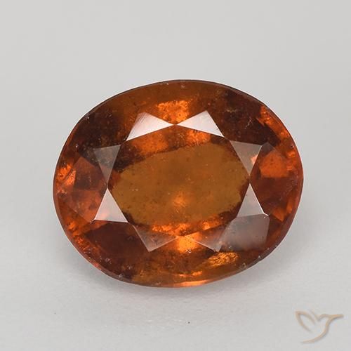 2.73ct Natürlicher tieforange Hessonit-Granat, Oval, VS-SI