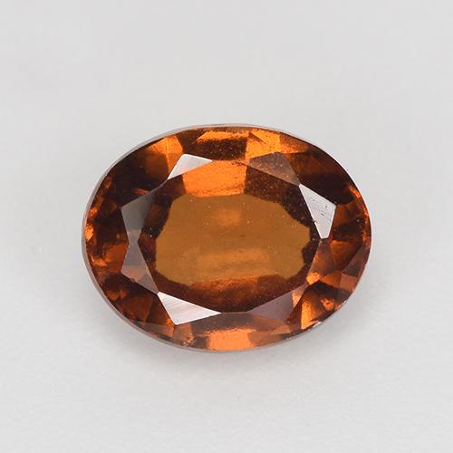 1,50 ctw natürlicher orangefarbener Hessonit, Oval Schliff, VS