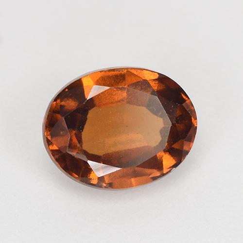 1,50 ctw natürlicher orangefarbener Hessonit, Oval Schliff, VS