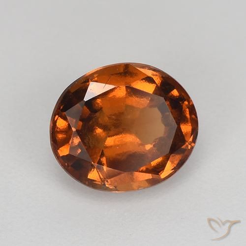 9,17 ctw natürlicher Mitteldunkles Orange Hessonit-Granat, Oval, VS