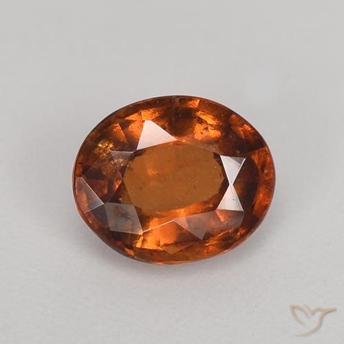 1.15ct Natürlicher tieforange Hessonit-Granat, Oval, VS