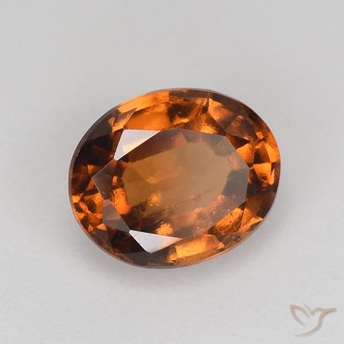 9,17 ctw natürlicher Mitteldunkles Orange Hessonit-Granat, Oval, VS