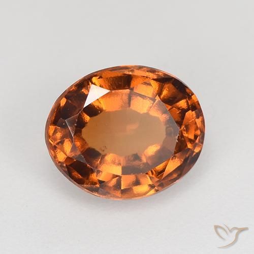 9,17 ctw natürlicher Mitteldunkles Orange Hessonit-Granat, Oval, VS