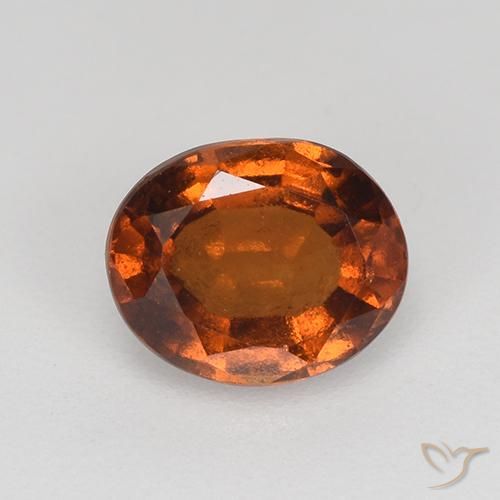 1.40ct Natürlicher tieforange Hessonit-Granat, Oval, VS