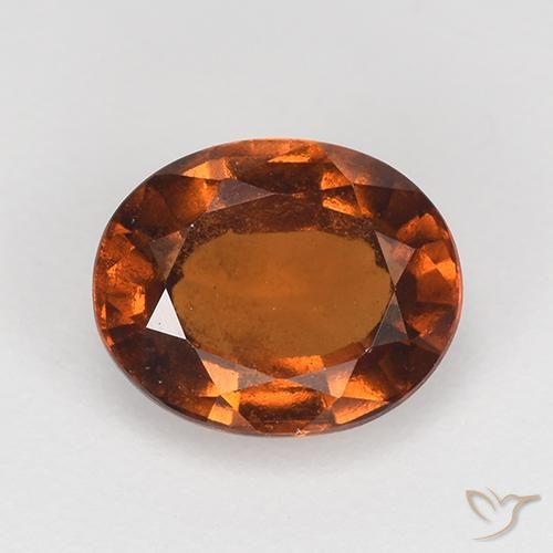 1.63ct Natürlicher Mittelorange Hessonit-Granat, Oval, VS