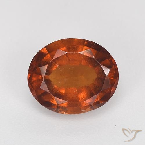 2.50ct Natürlicher tieforange Hessonit-Granat, Oval, VS
