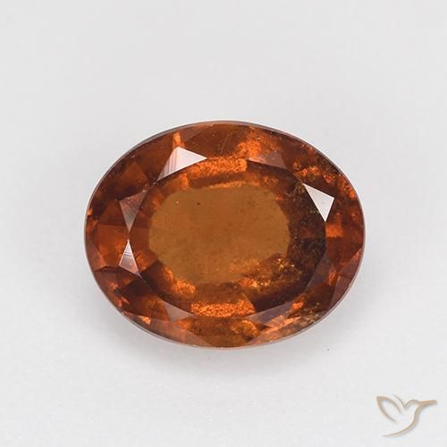 2.08ct Natürlicher Amber Orange Hessonit-Granat, Oval, VS-SI