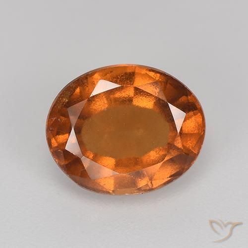 2.44ct Natürlicher tieforange Hessonit-Granat, Oval, VS-SI